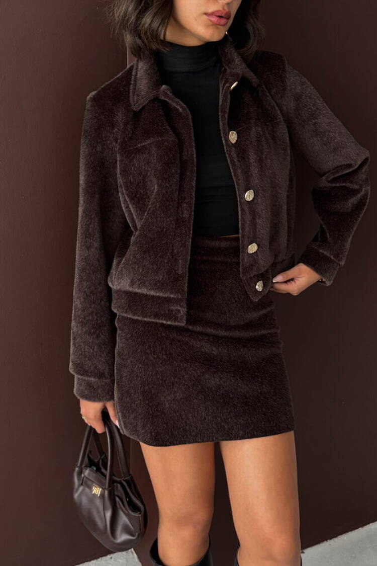 Bodycon Mini Skirt With High Waist