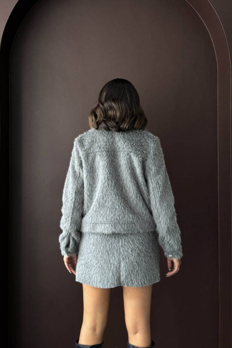 Overshirt Jacket With Zip Up Closure
