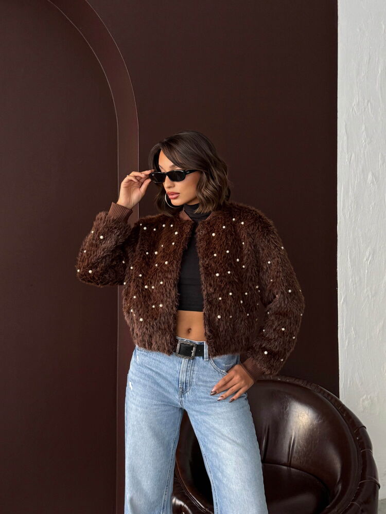 Oversized Bomber Jacket With Buttoned Closure