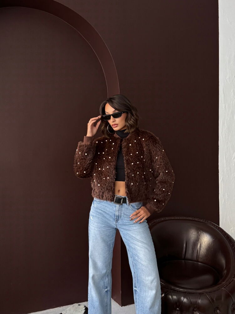 Oversized Bomber Jacket With Buttoned Closure
