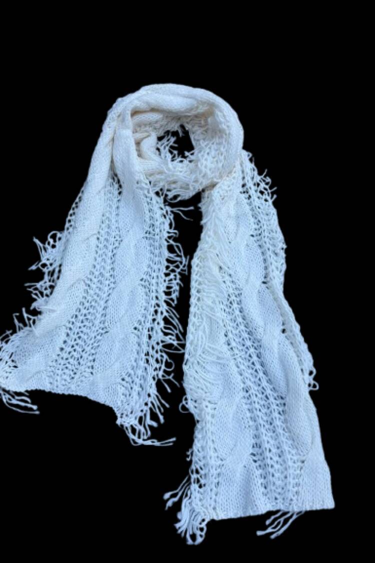 Beige Elegant Quilted Shawl