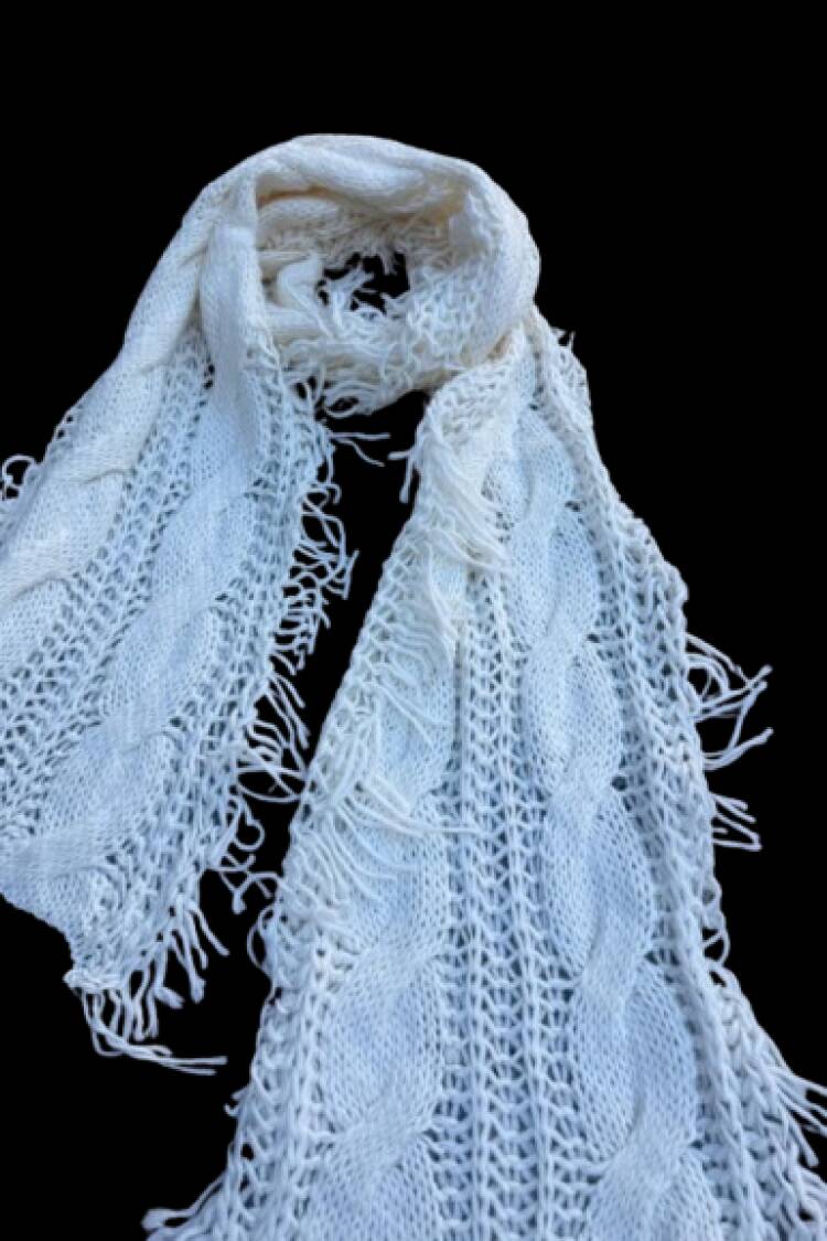Beige Elegant Quilted Shawl