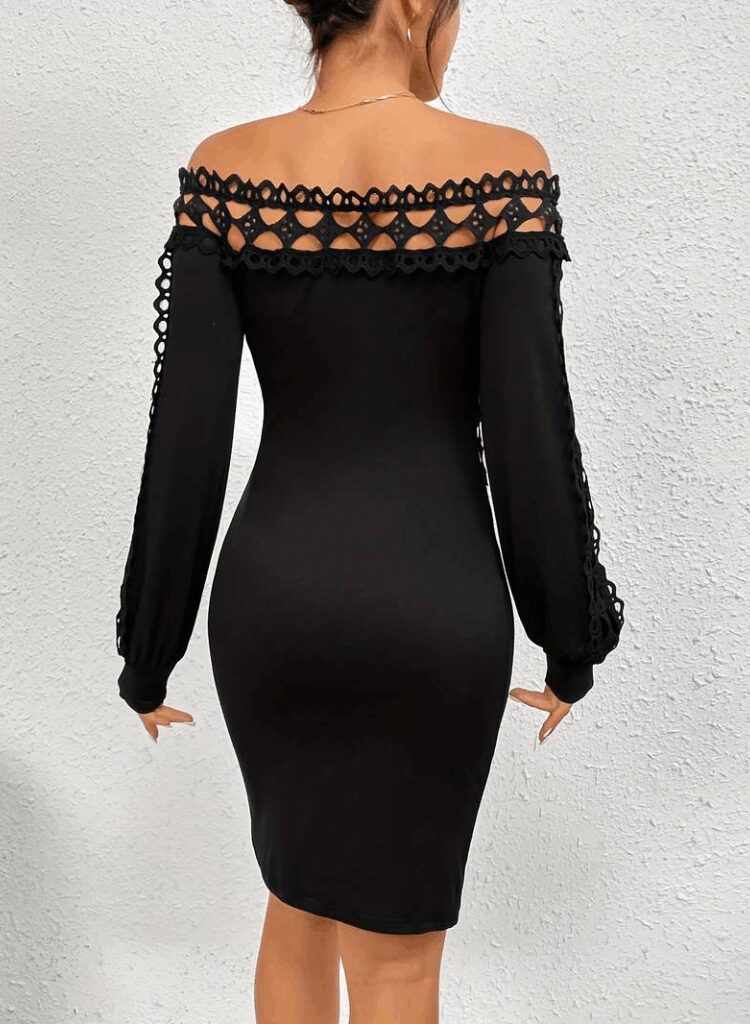 Black Sexy Elegant Bodycon Dress
