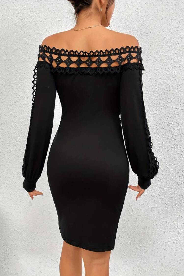 Black Sexy Elegant Bodycon Dress