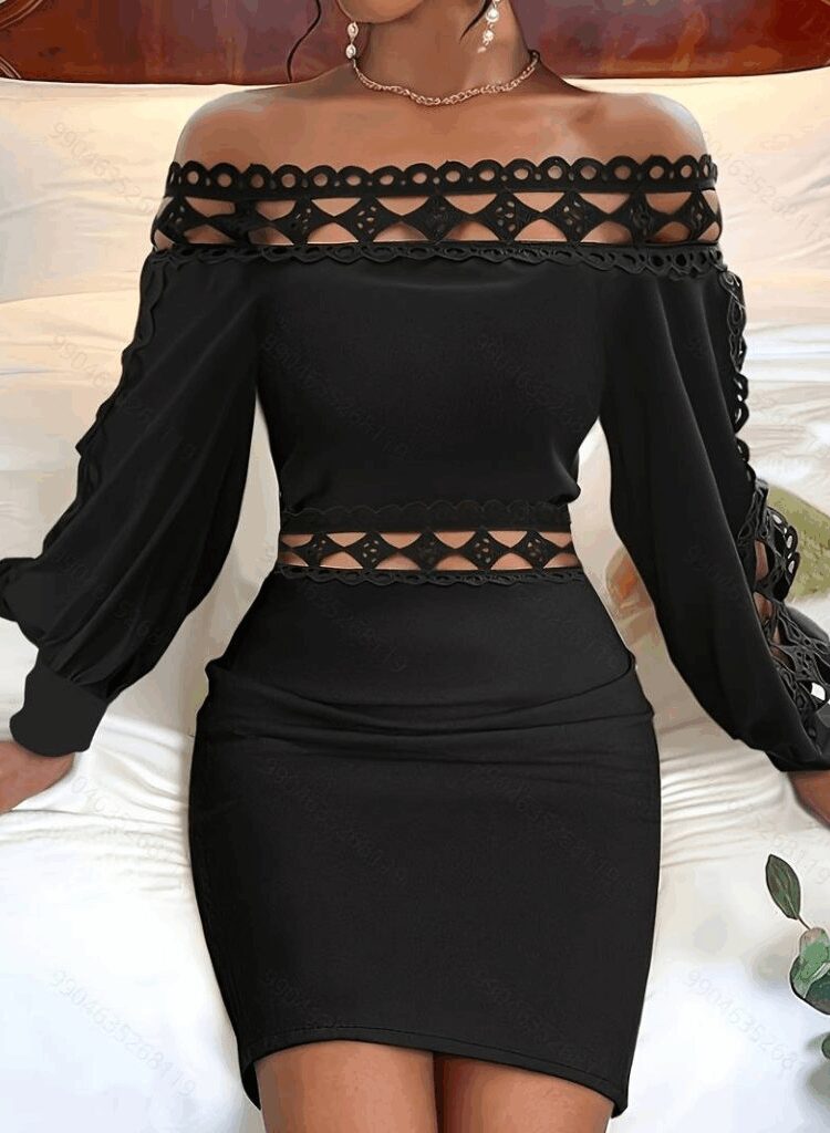 Black Sexy Elegant Bodycon Dress - Brand: Janes - Women & Kids, Baby Clothes Wholesale - Globality Store
