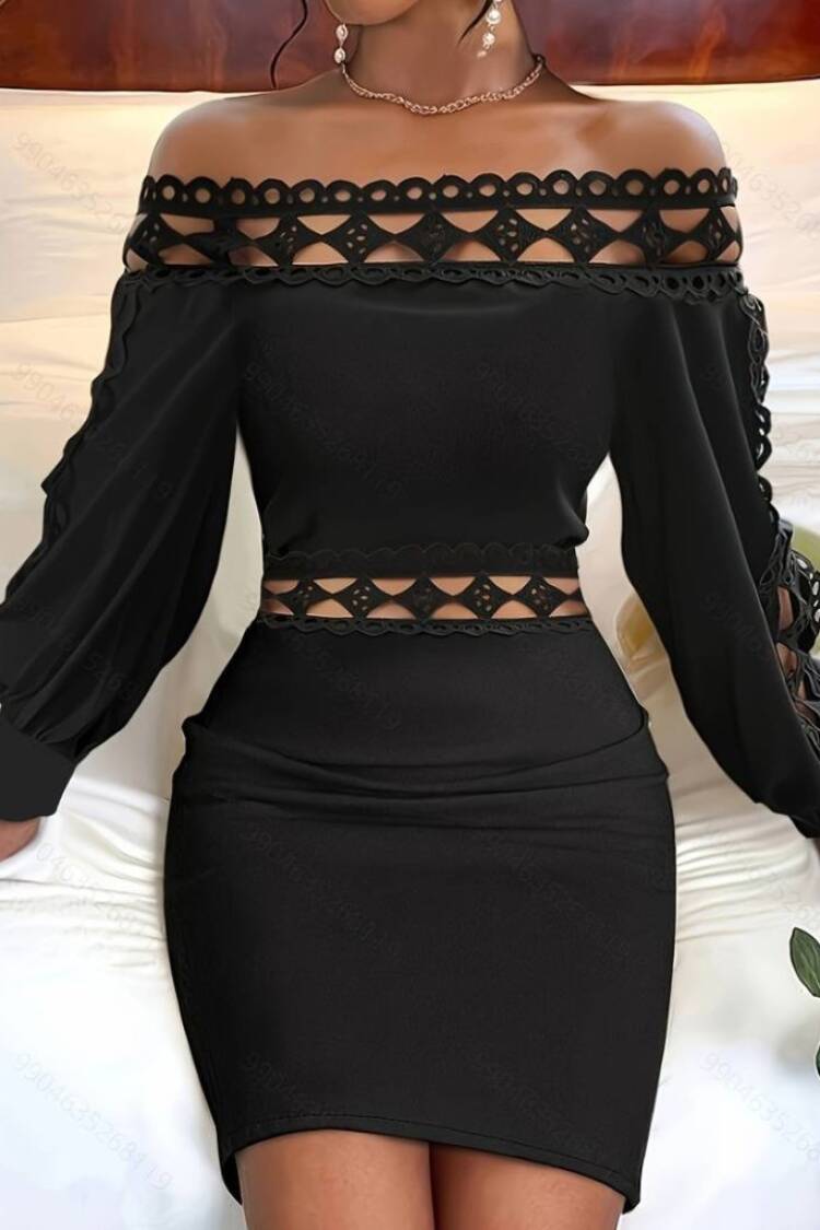 Black Sexy Elegant Bodycon Dress - Brand: Janes - Women & Kids, Baby Clothes Wholesale - Globality Store