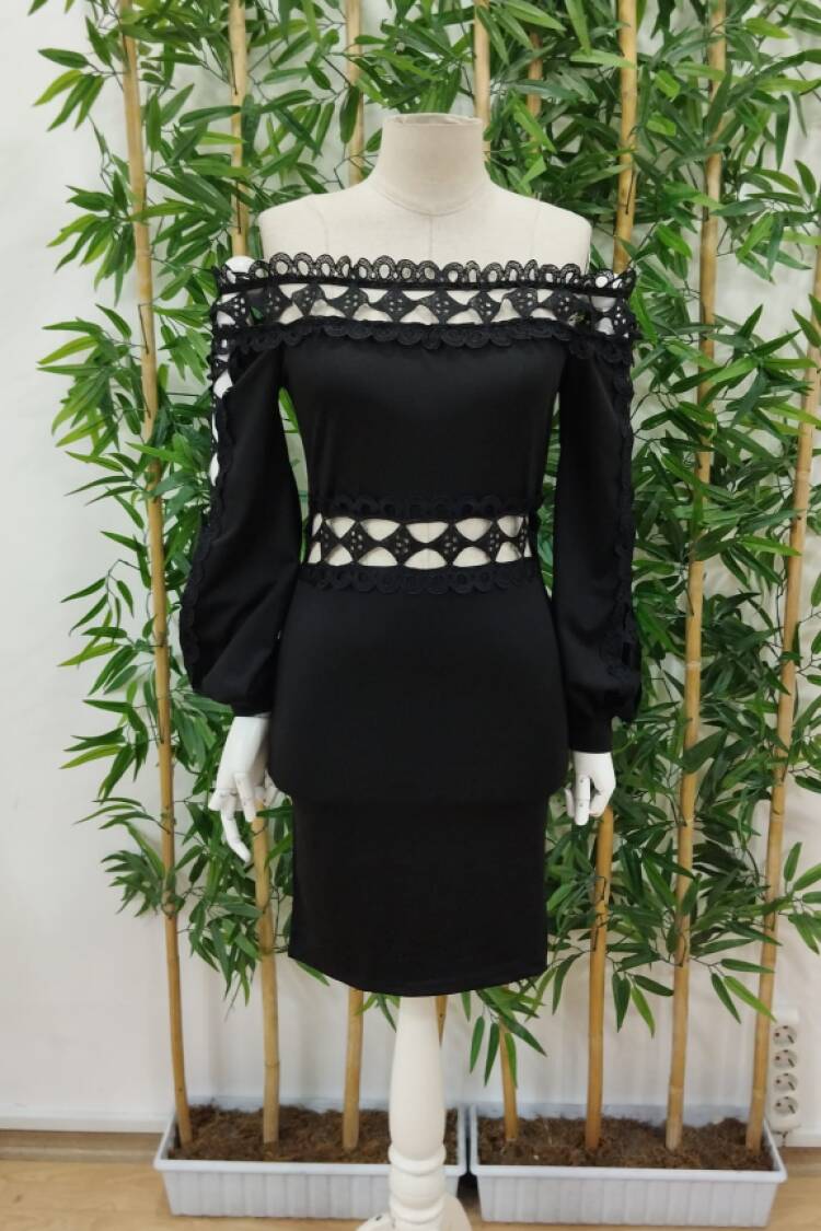 Black Sexy Elegant Bodycon Dress