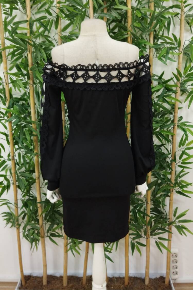 Black Sexy Elegant Bodycon Dress