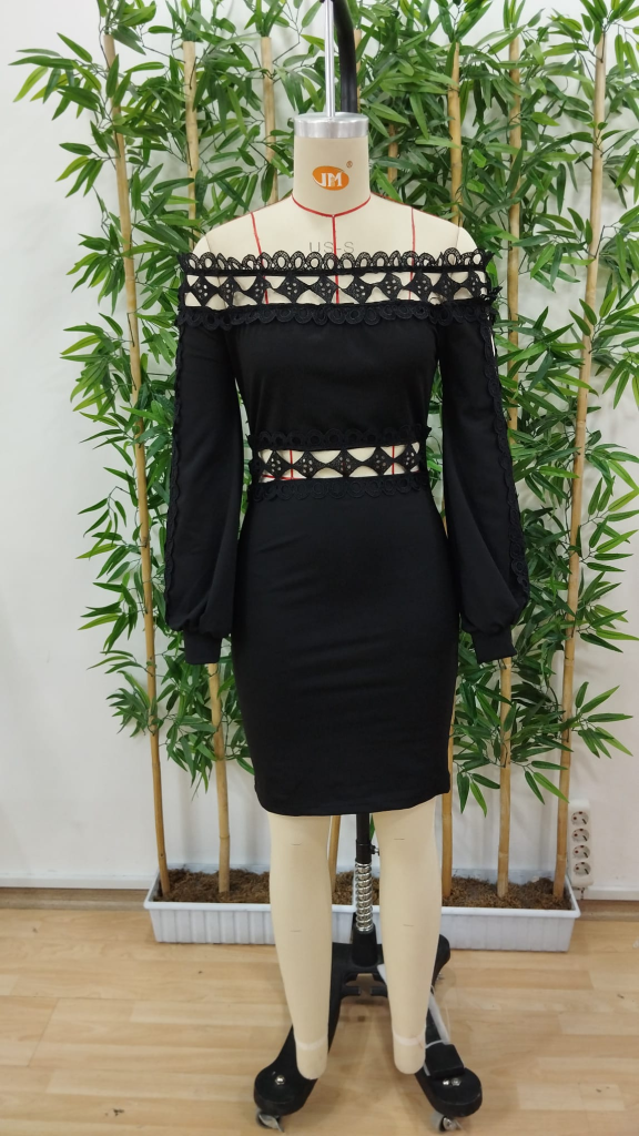 Black Sexy Elegant Bodycon Dress
