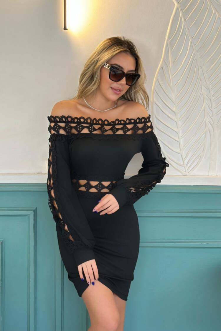 Black Sexy Elegant Bodycon Dress