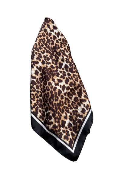 Brown Leopard Print Shawl