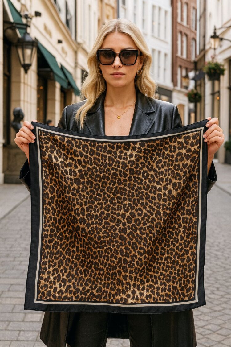 Brown Leopard Print Shawl - Brand: Axesoire - Women & Kids, Baby Clothes Wholesale - Globality Store