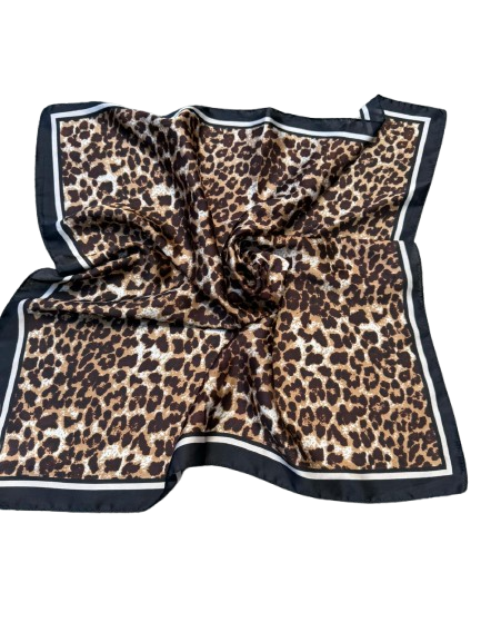 Brown Leopard Print Shawl