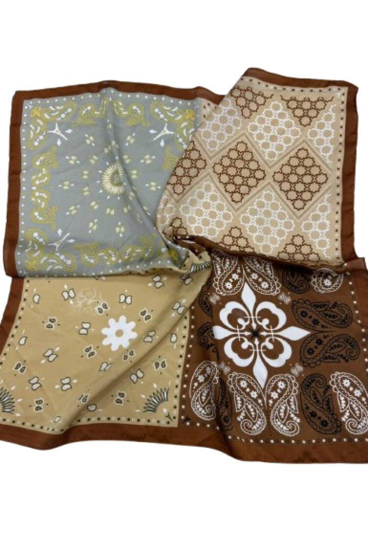 ElegantShawl With Paisley And Floral Patterns