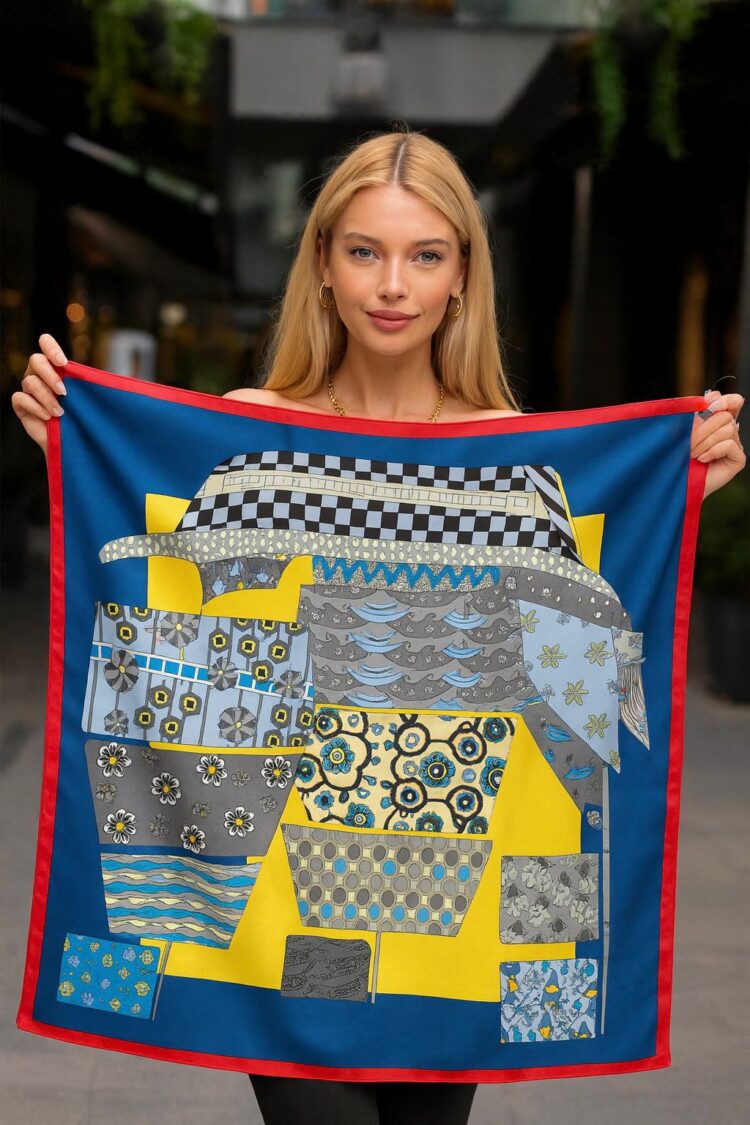Blue Casual Elegant Vintage Boho Retro Shawl - Brand: Axesoire - Women & Kids, Baby Clothes Wholesale - Globality Store