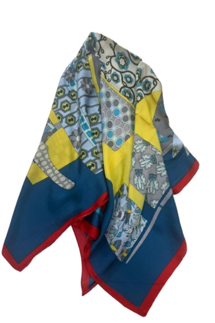 Blue Casual Elegant Vintage Boho Retro Shawl
