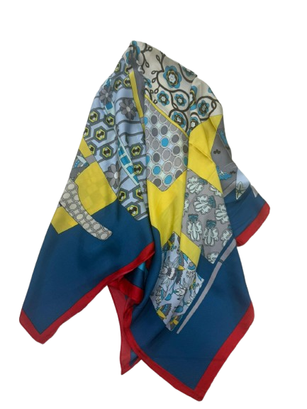 Blue Casual Elegant Vintage Boho Retro Shawl