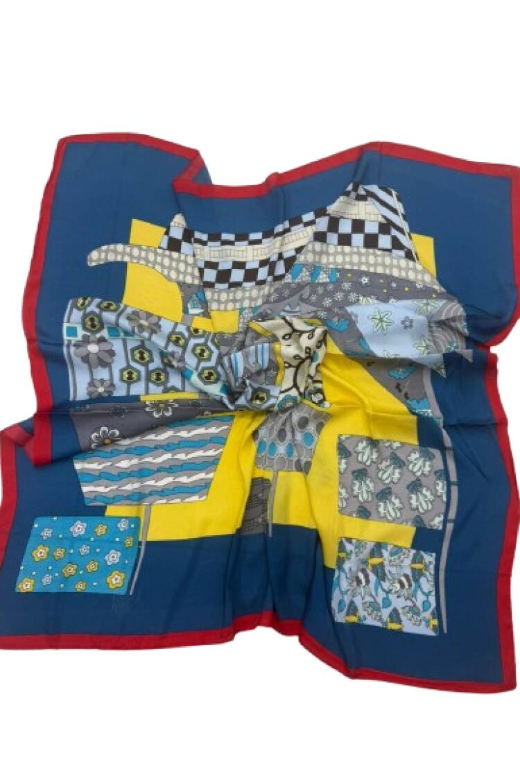 Blue Casual Elegant Vintage Boho Retro Shawl