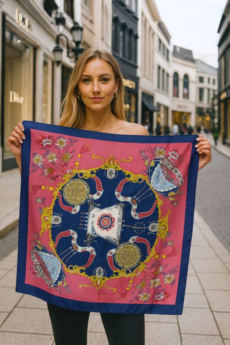 Pink Ethnic Elegant Floral Shawl - Brand: Axesoire - Women & Kids, Baby Clothes Wholesale - Globality Store