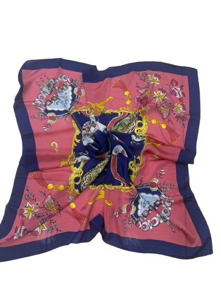 Pink Ethnic Elegant Floral Shawl
