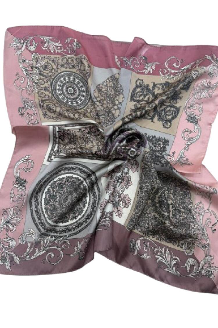 Pink Ethnic Elegant Vintage Shawl