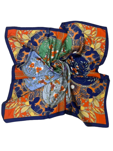 Orange Boho Shawl