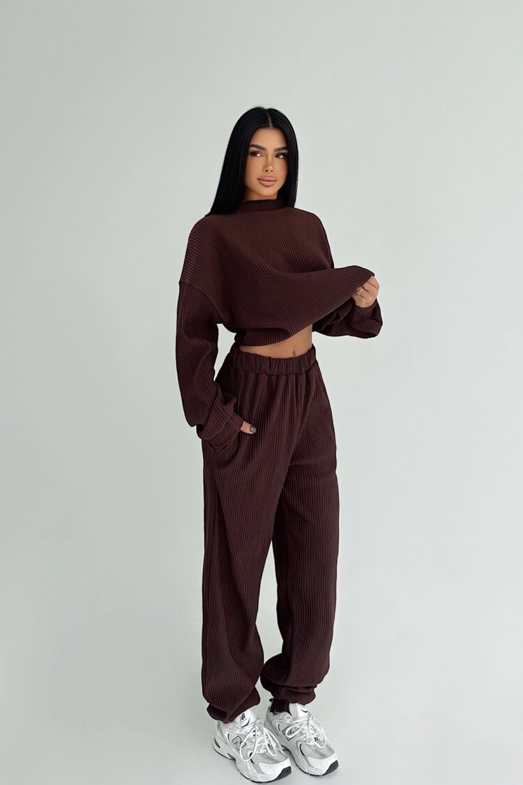 Casual Sport Set With Jogger Pants - Brand: EYYO ATELIER - Women & Kids, Baby Clothes Wholesale - Globality Store