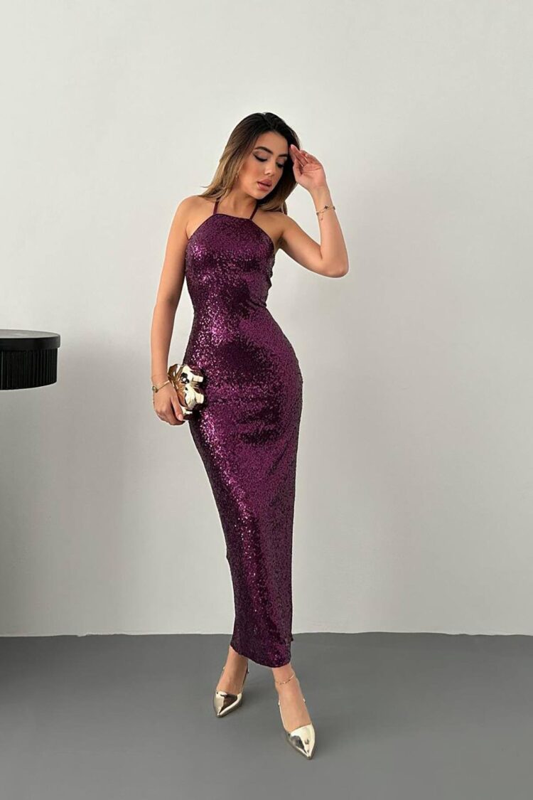 Sleeveless Sequined Bodycon Dress