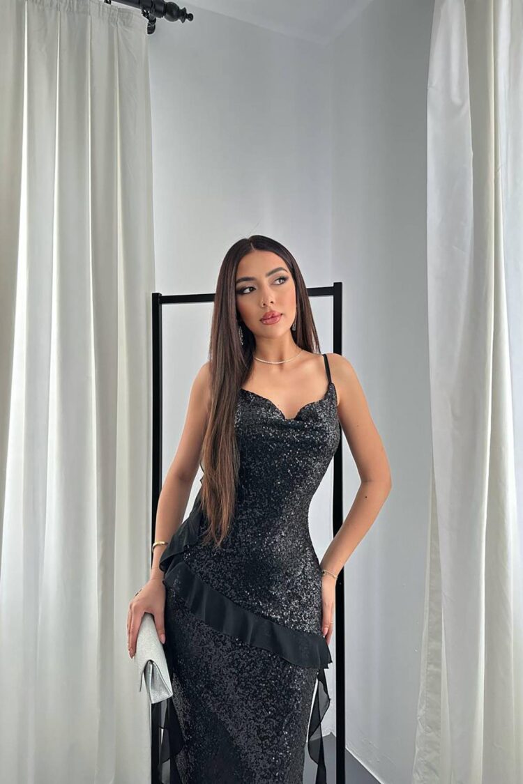 Elegant Glam Sexy Formal Slip Dress