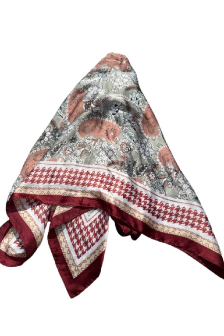 Brown Ethnic Shawl With Paisley Pattern
