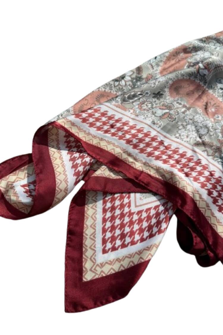 Brown Ethnic Shawl With Paisley Pattern