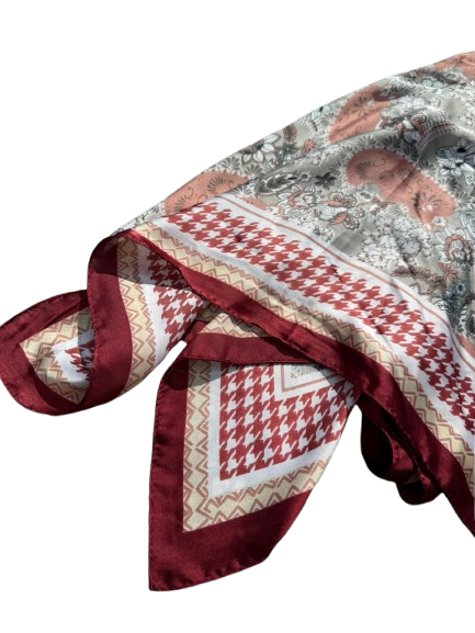 Brown Ethnic Shawl With Paisley Pattern