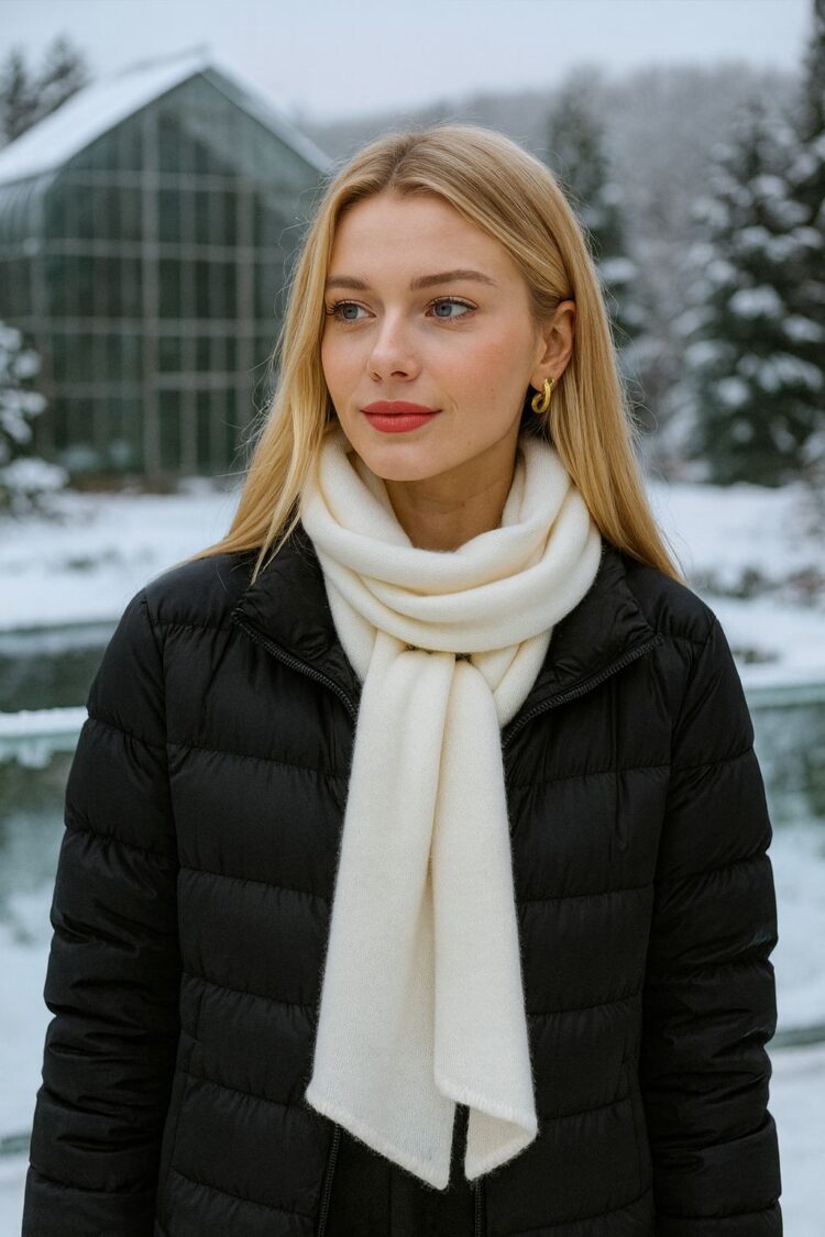 Elegant White Shawl For Winter & Fall Occasions - Brand: Axesoire - Women & Kids, Baby Clothes Wholesale - Globality Store