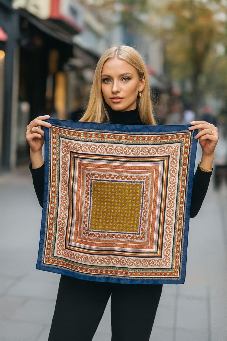 Blue Ethnic Elegant Shawl - Brand: Axesoire - Women & Kids, Baby Clothes Wholesale - Globality Store