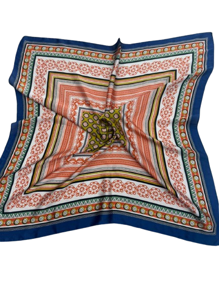 Blue Ethnic Elegant Shawl