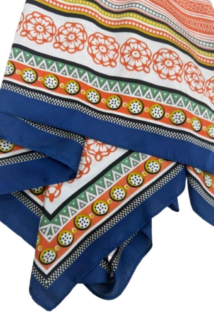Blue Ethnic Elegant Shawl