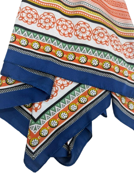 Blue Ethnic Elegant Shawl