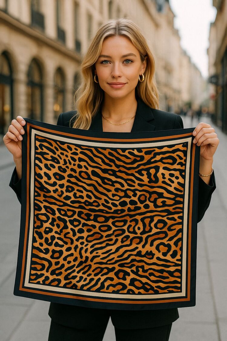 Brown Animal Print Shawl - Brand: Axesoire - Women & Kids, Baby Clothes Wholesale - Globality Store