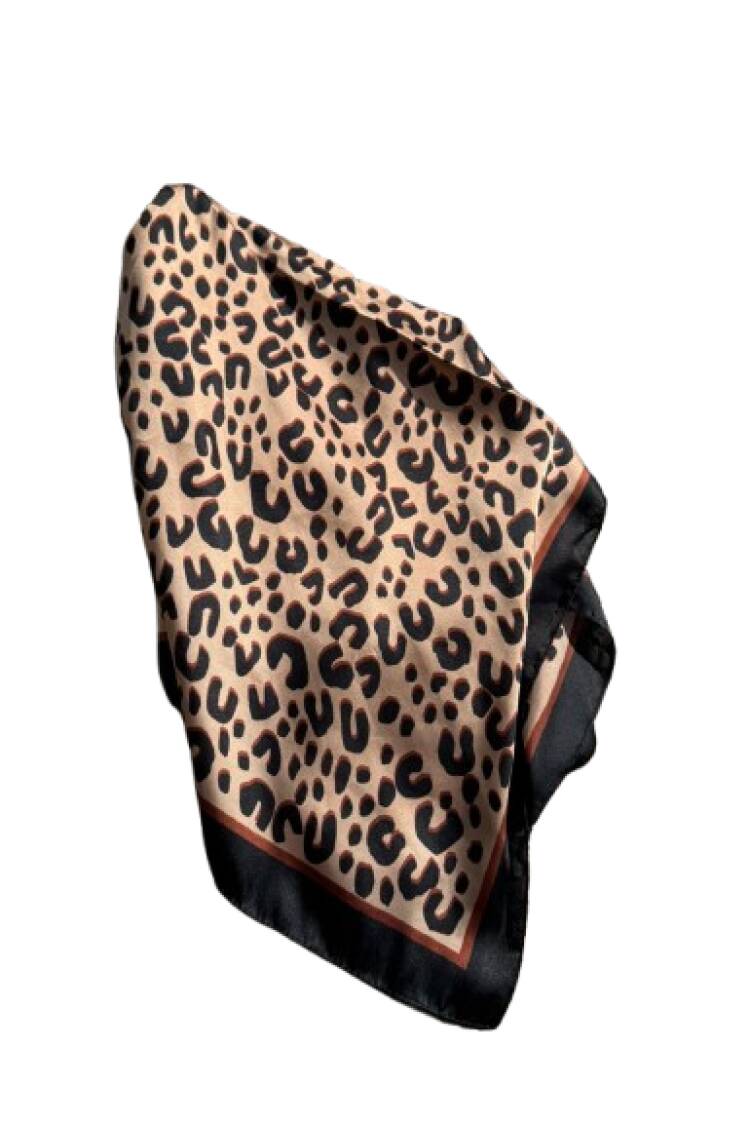 Brown Animal Print Shawl