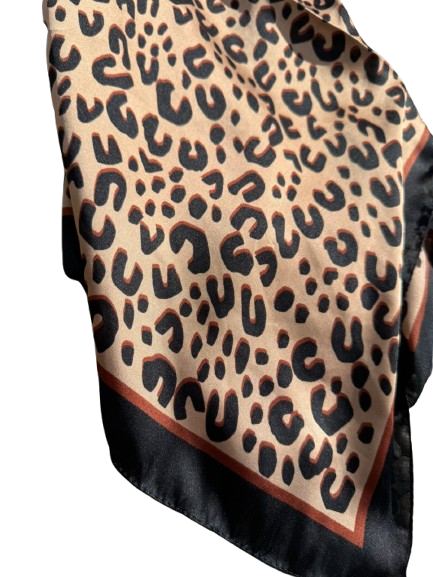 Brown Animal Print Shawl