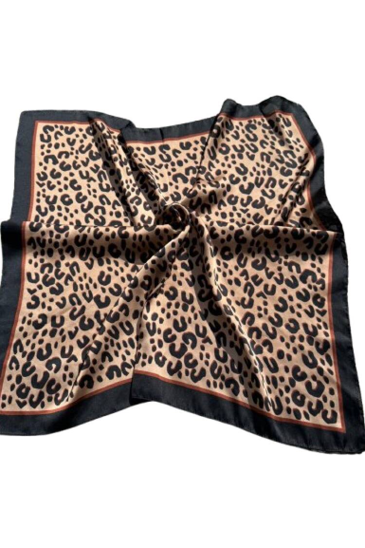 Brown Animal Print Shawl