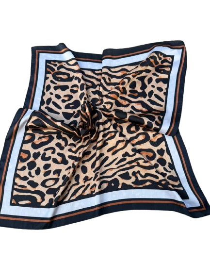 Black Ethnic Animal Print Shawl