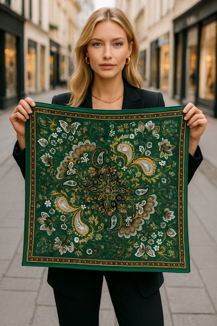Boho Shawl With Paisley Floral Pattern - Brand: Axesoire - Women & Kids, Baby Clothes Wholesale - Globality Store