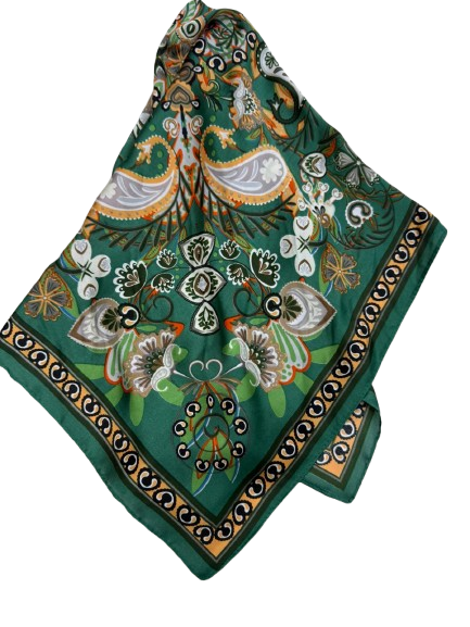 Boho Shawl With Paisley Floral Pattern