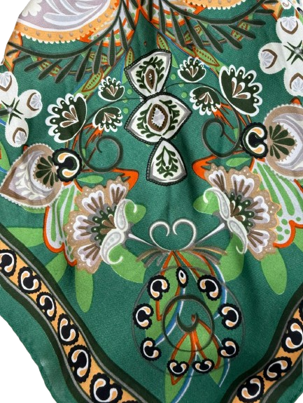 Boho Shawl With Paisley Floral Pattern
