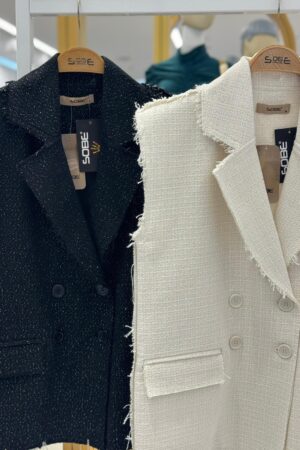White Casual Elegant Jacket - Brand: Sobe Istanbul - Women & Kids, Baby Clothes Wholesale - Globality Store