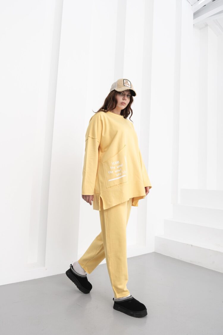 Tracksuit Oversized Fit Jogger With Patch Pocket