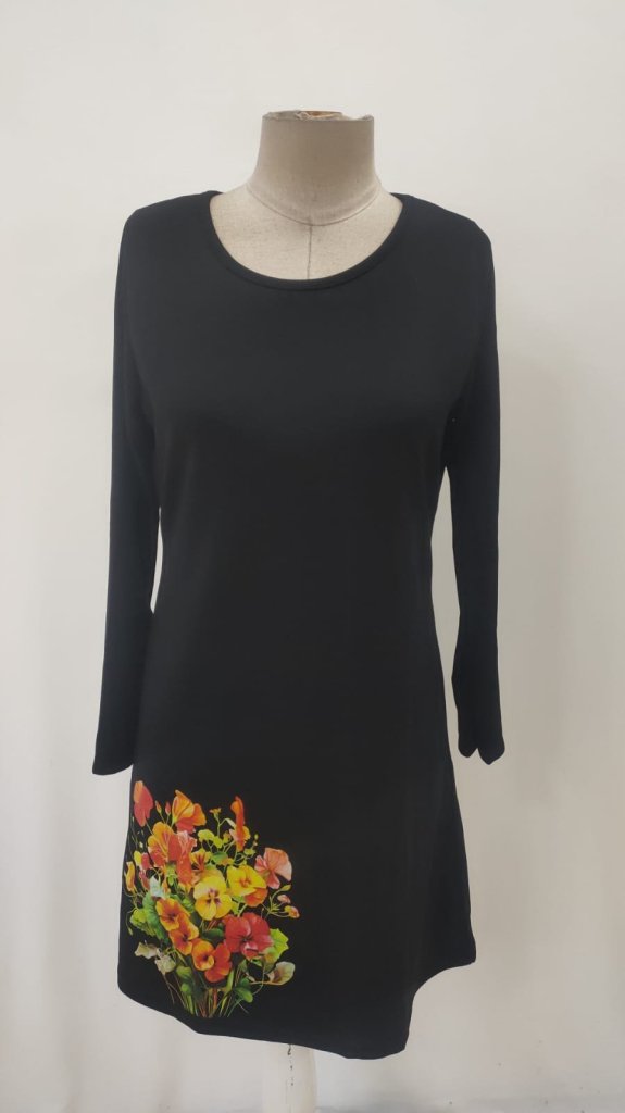 Floral Bodycon Mini Dress With Long Sleeves