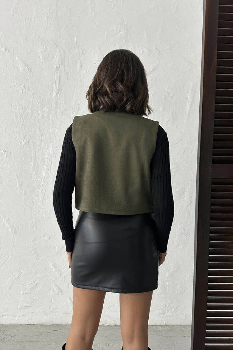 Green Boho Casual Elegant Streetwear Vintage Retro Vest