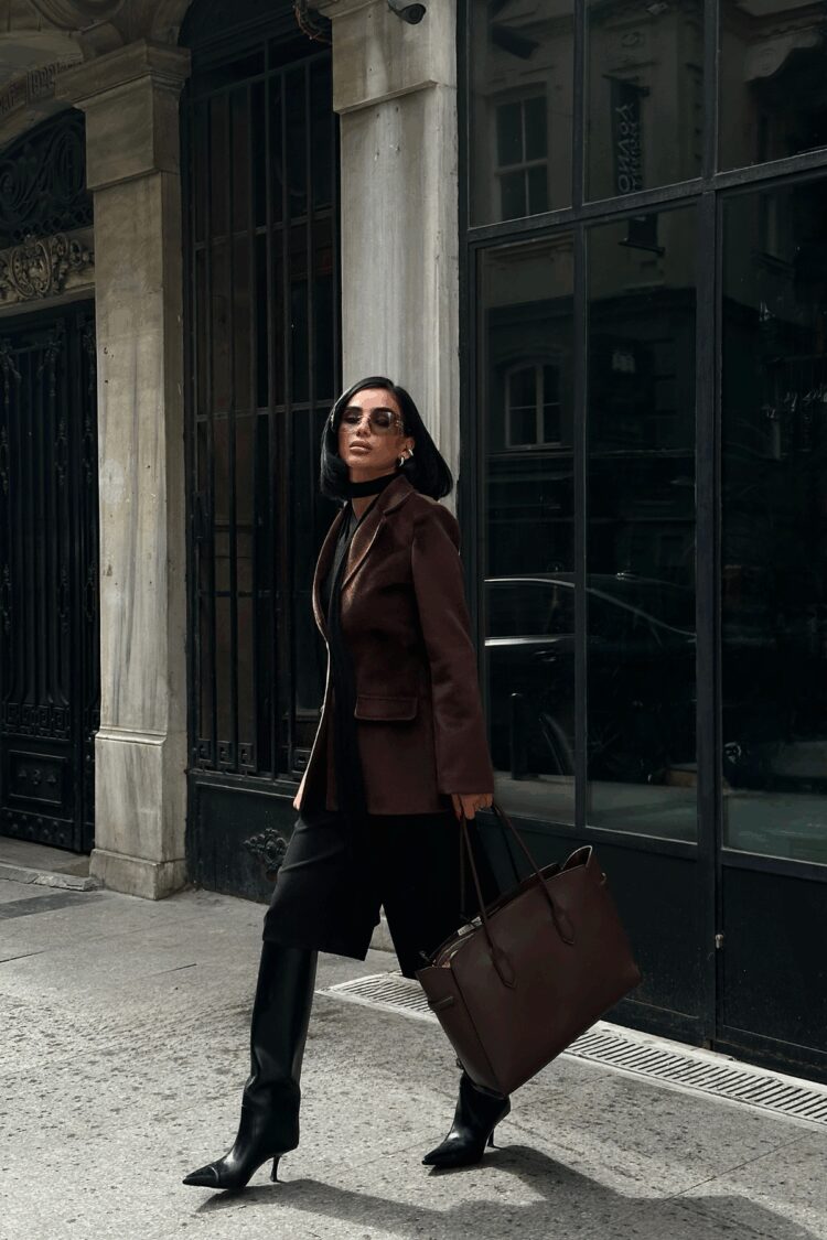 Elegant Single-Breasted Blazer Jacket